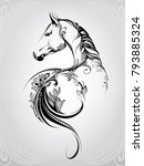 Horse in the ornament