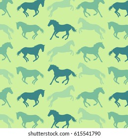 Horse Pattern Abstract Vector Background