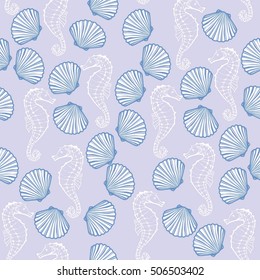 horse pattern - vector, illustration