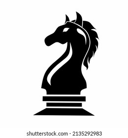Horse pawn vector in chess game