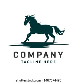 Horse and Pegasus logo design 