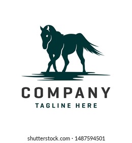 Horse and Pegasus logo design 