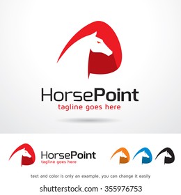 Horse Point Logo Template Design Vector