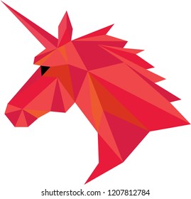 Horse polygon unicorn