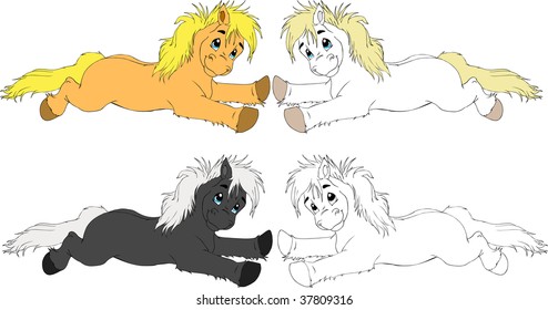 Horse or Pony Vector Illustration