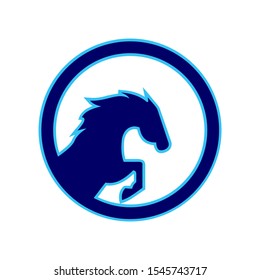 horse power concept logo icon vector concept design