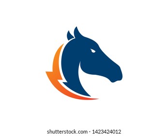 Horse Power Logo Template, Icon, Symbol