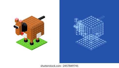 Horse project for print and decoration. Vector