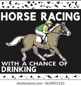 Corrida de cavalos com chance de beber