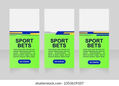 Horse racing betting promo web banner design template. Vector flyer with text space. Advertising placard with customized copyspace. Printable poster for advertising. Arial font used