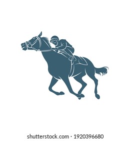 Horse racing design vector illustration, Creative Horse race logo design concepts template, icon symbol