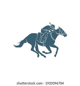 Horse racing design vector illustration, Creative Horse race logo design concepts template, icon symbol