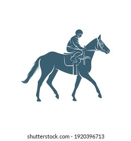 Horse racing design vector illustration, Creative Horse race logo design concepts template, icon symbol