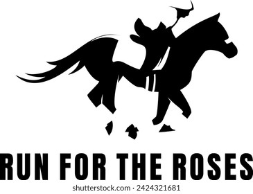 HORSE RACING LOGO DESIGN VECTOR ART