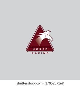Horse Racing logo template design, adventure sport logo