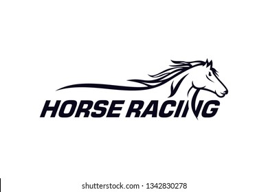 Horse Racing Logo Vector, Animals  Logo