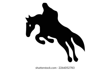 Horse racing over grunge background - Vector illustration