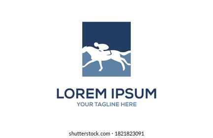Inspiraciones de diseño del logotipo del vector de carreras de caballos