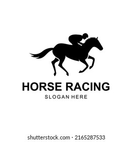 Horse Racing Vector Logo Template Stock Vector (Royalty Free ...