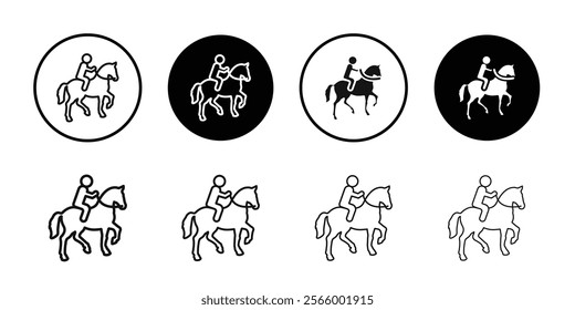 horse Ride icon Simple thin outline