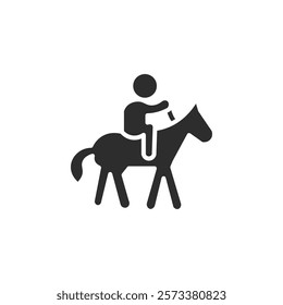 horse Ride icon web design in vector