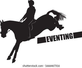 Horse and Rider in Eventing Competition