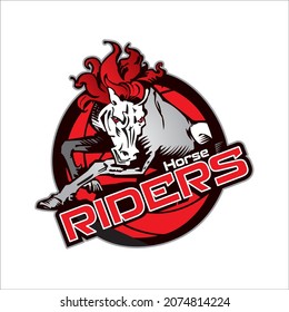 Horse Rider Professional logo template for Company