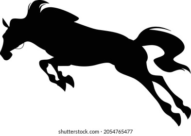 horse rider silhouette vector art and illustration