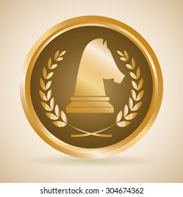 Horse Riding, Chess digital design, vector illustration 10 eps graphic