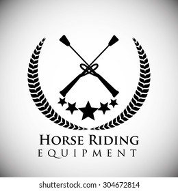Horse Riding digital design, vector illustration 10 eps graphic