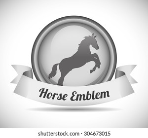 Horse Riding digital design, vector illustration 10 eps graphic