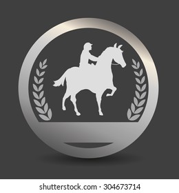 Horse Riding digital design, vector illustration 10 eps graphic