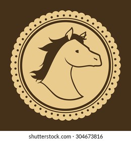 Horse Riding digital design, vector illustration 10 eps graphic