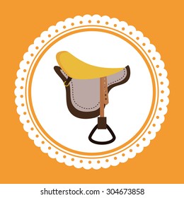Horse Riding digital design, vector illustration 10 eps graphic