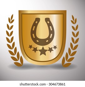 Horse Riding digital design, vector illustration 10 eps graphic