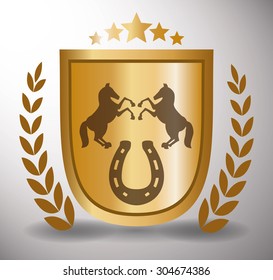 Horse Riding digital design, vector illustration 10 eps graphic