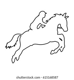 Horse riding equestrian sport