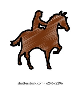 Horse riding equestrian sport
