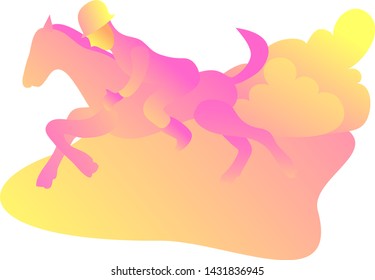 
Horse riding is a fun activity.