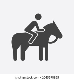 Horse riding icon