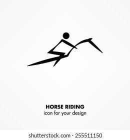 horse riding icon