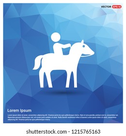 Horse Riding Icon - Free vector icon