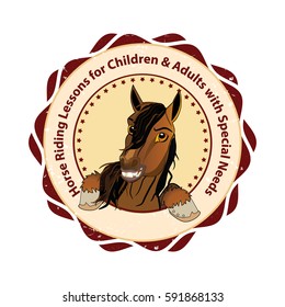 Horse riding lessons for Children and Adults with special needs (Therapeutic horseback riding) -  Equestrian sport advertising for riding centers