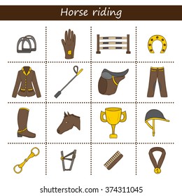 Horse riding objects