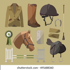 Horse riding set