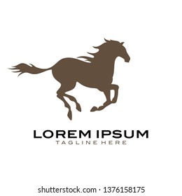 Horse run brown logo