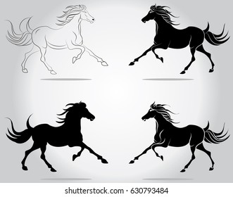 Horse running