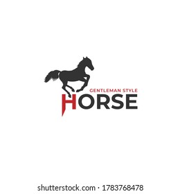 Horse Running in minimalist vector art you can use for you man fashion logo