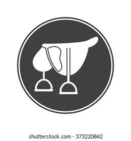 Horse saddle icon
