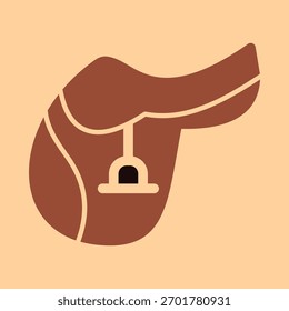 Caballo Saddle elegante Vector de moda hermoso diseño increíble útil Ilustración de fondo colorido.eps